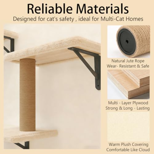 Cat Wall Shelves (Off white)