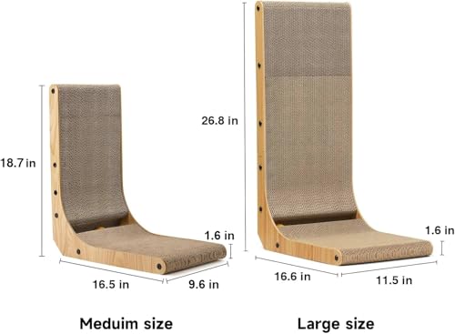 Cat Scratcher (1 Pack 18.7 in Wood Color)