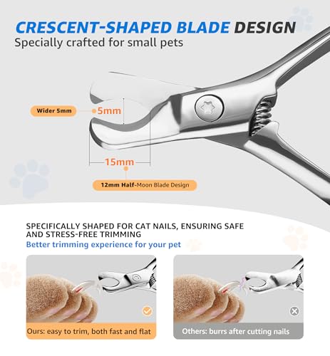 Pet Nail Clippers for Cats & Small Medium Dogs Puppies