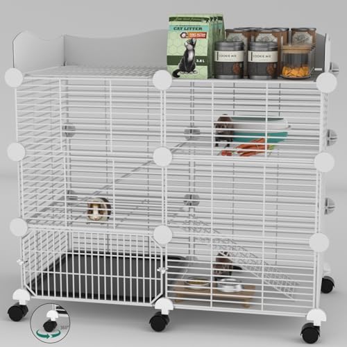 3 Tier Guinea Pig Cages Indoor (29.53"L x 15.75"W x 25.59"H)