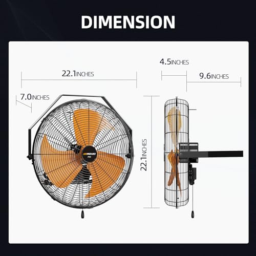 Pro Serie 18 inch Industrial Wall (18 Inch - 5200 CFM)