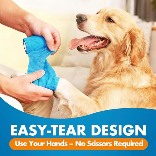10 Rolls Self Adhesive Vet Wrap (3 Inch x 5 yards)