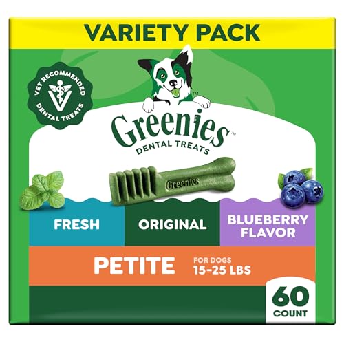 Petite Dental Dog Treats (60 Count (Pack of 1))