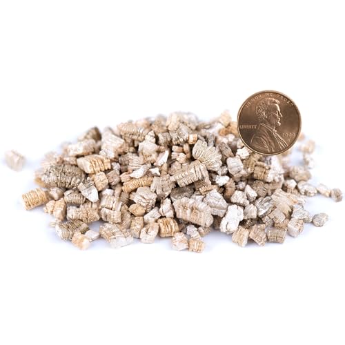 Organic Coarse Vermiculite for Indoor Gardening Plants and Mushrooms (Vermiculite Grade 4 - Coarse / 15 quarts)