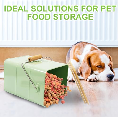 Dog Food storage container Dog Treats Jar (Dog-Green)
