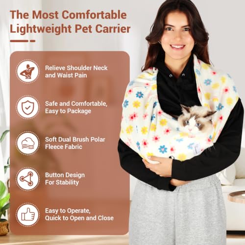 Cat Sling Carrier (Daisy / Large)