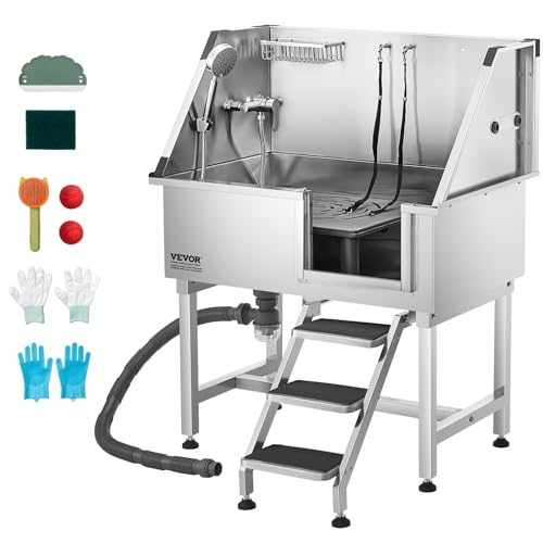 38 Inch Stainless Steel Dog Washing Station (Silver / 38 inch)