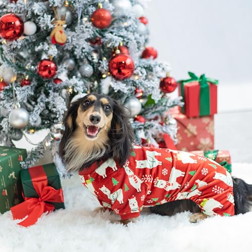 Christmas Alpaca Dog Pajamas (Alpaca / X-Large)