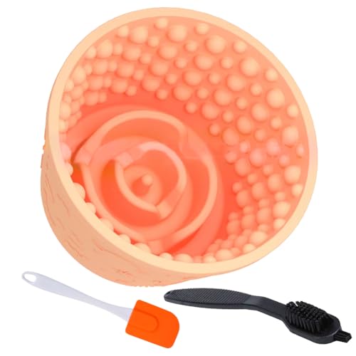 Dog Lick Bowl (M-L / Orange)