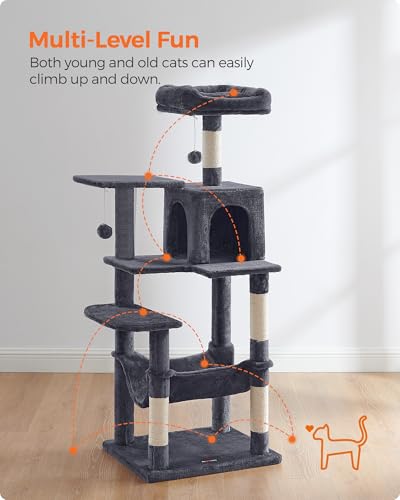 Cat Tree 54.2 (54.2 Inches / Smoky Gray)