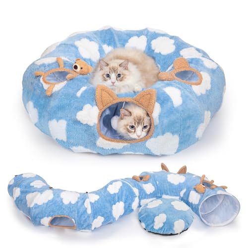 Cat Tunnel Bed (Sky Blue)