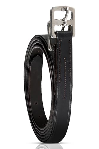 Genuine Stirrup Leathers for English Saddle (Dark Brown / 53 in)