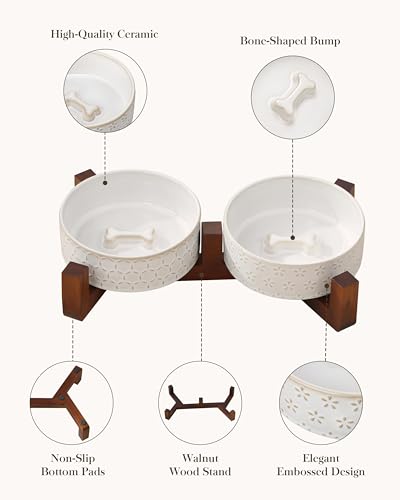 Cat and Dog Bowl Set (Five-leaf Grass+Honeycomb / 2 Cups)
