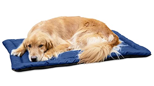 Tough Ripstop Dog Crate Pad (Large (41" L x 27" W) / Blue Quartz)