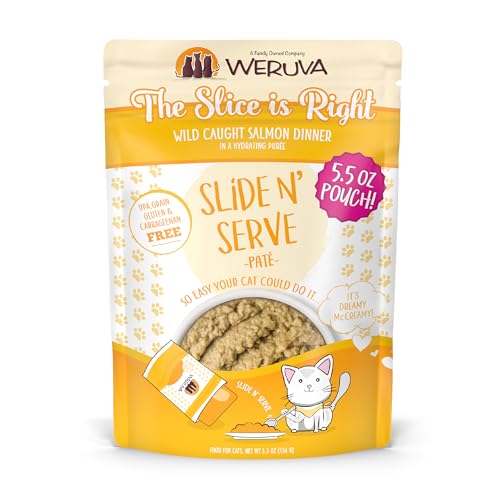Wet Cat Food The Slice is Right with Wild Caught Salmon Pate (5.5 Ounce (Pack of 12))