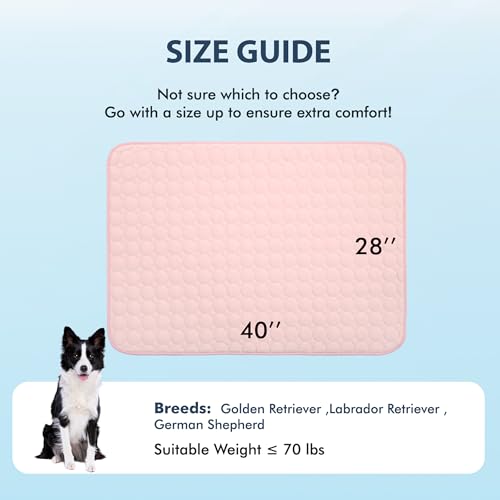 Summer Cooling Mat & Sleeping Pad (40" x 28" / Pink)