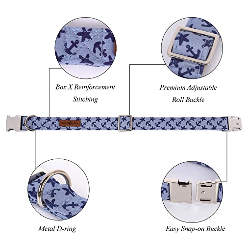 Dog Collar with Bowtie (Anchor / X-Small (Pack of 1))