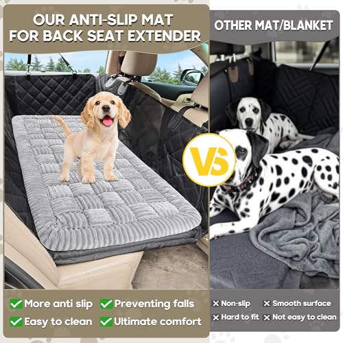 Dog Car Bed Mat Non (Light Gray / For Cars/ SUV/ Small Truck (50"×24.6"))