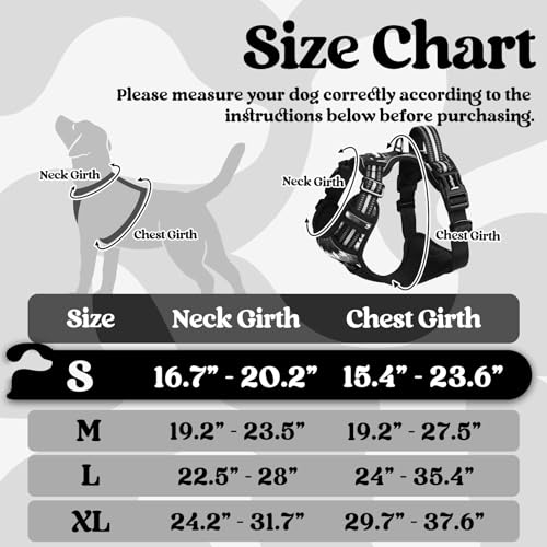 Dog Harness Small Sized (Mountain Black / Small)