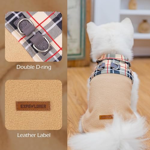 Fleece Dog Sweater (Beige / Large)