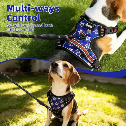 No Pull Tactical Dog Harness Medium Sized (Stars / Medium)