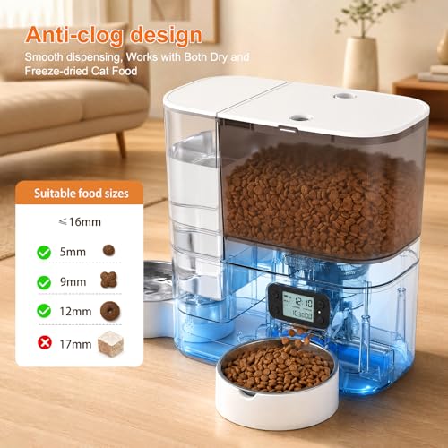 Automatic Cat Feeder and Water Dispenser 2 (White-1)