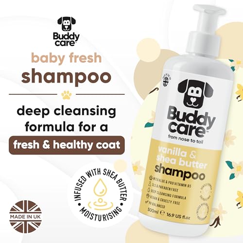 Vanilla & Shea Butter Dog Shampoo by Buddycare (50.72oz)