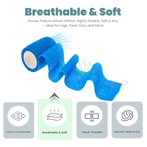 Pet Bandage 6 Rolls (Solid Colors)