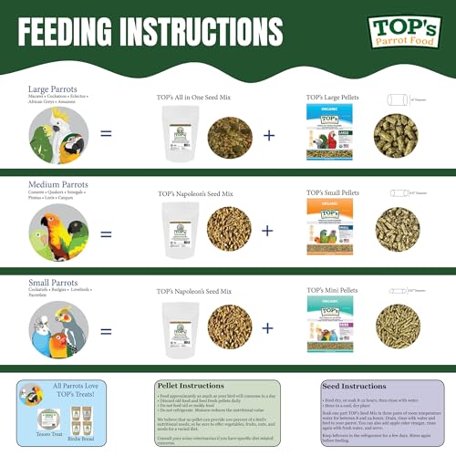 TOP's All in One Seed Mix for Large Birds (1 Pound (Pack of 1))
