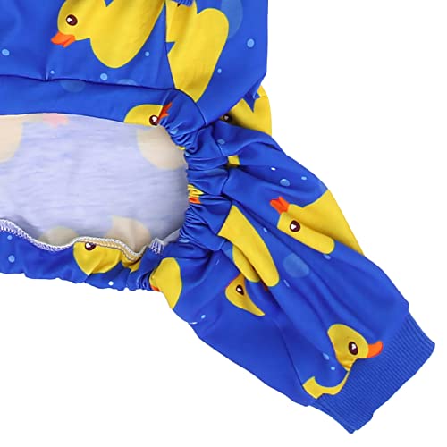 Dog Pajamas One Piece Light Comfy Pjs Pet Costume M (XX-Large / Ducks Blue)