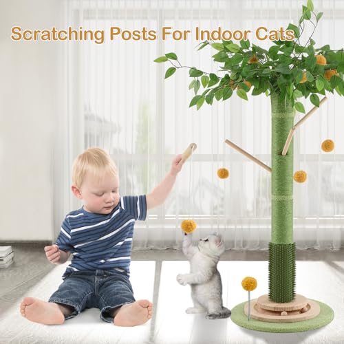 46" Tall Cat Scratching Post (Green(46" Tall))
