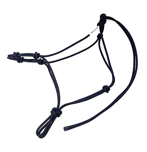 Horse Rope Training Halter (Black / Weanling)