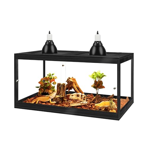 35 Gallon Bearded Dragon Tank (Black / 35 Gallon (32x15.5x15.5 Inch))
