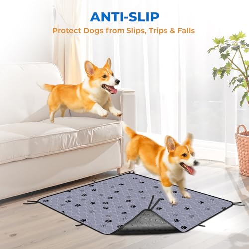 Washable Pee Pads for Dogs (Gray / 54*54 Inch (Pack of 2))