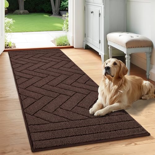 Dog Door Mat for Mud Paws (24" x 59" / Coffee)