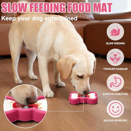 Lick Mat for Dogs (S / A-Rose)