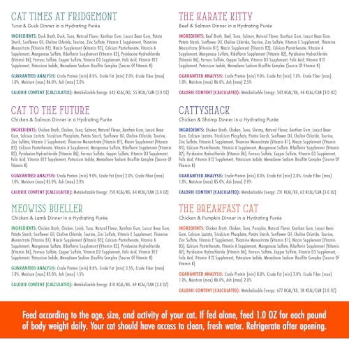 Cats in the Kitchen Slide N' Serve The Brat Pack Variety Cat Food Pouches 3 Ounce (3 Ounce (Pack of 12))