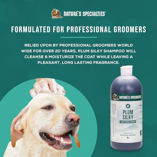 Plum Silky Ultra Concentrated Dog Shampoo Conditioner (32oz)