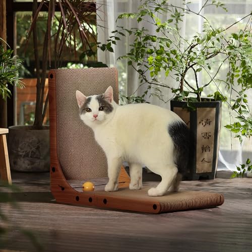 Cat Scratcher (1 Pack 18.9 in Wood Color)