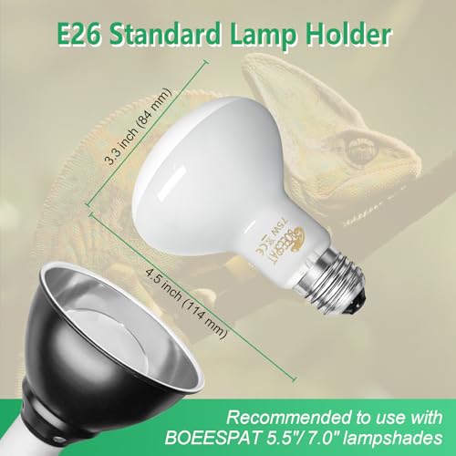 Pack of 2 Reptile Basking Light Bulbs (Uva Bulbs (2pcs) / 75W)