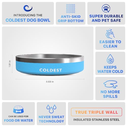 Coldest Dog Bowl (21 oz / Celestial Blue)