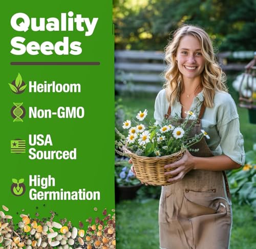 6 Medicinal Herb Variety Vault 2000+ Seeds Garden Kit