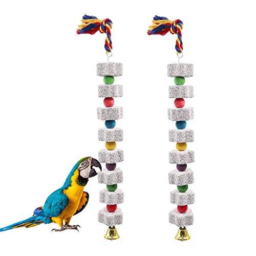 2 Pack Large Bird Chewing Toy (White / 13.77 inch Long)