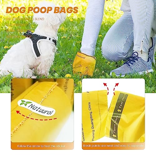 Dog Poop Bags Rolls (Yellow / 600 Count (Pack of 1))