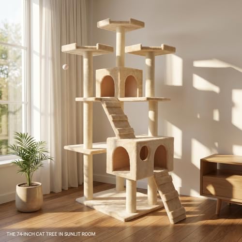 Multi Level Cat Tree Tower with Sisal Scratching Posts