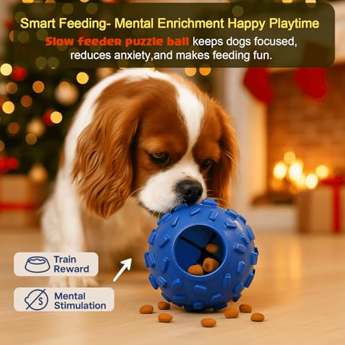 Interactive Dog Chew Toy for Small (Blue Yellow)