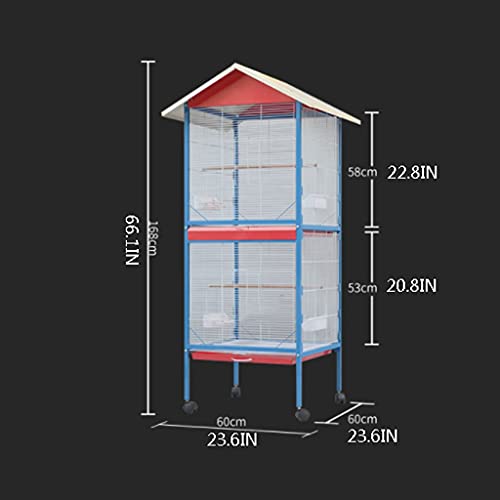Bird Cage Parrot Cage Flock Bird Cage Large Luxury Wrought Iron Breeding Bird Cage can be Layered for Breeding Flock of Birds Parakeet Canary Birdcages