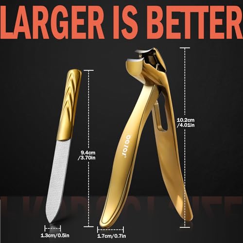 Toenail Clippers for Seniors (Golden / Large)