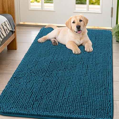 Dog Door Mat for Muddy Paws 44x32 (Atlantic Blue / 44"X32")