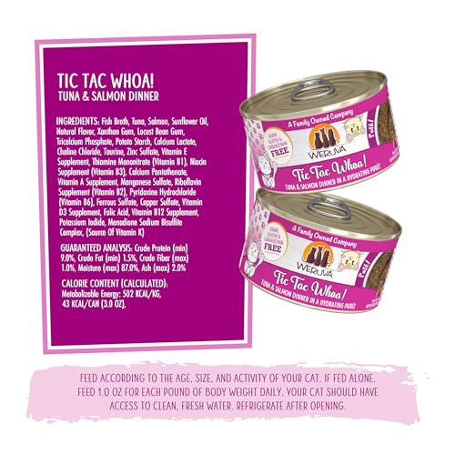 Wet Cat Food Tic Tac Whoa with Tuna and Salmon Pate
